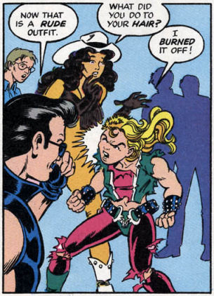 Nothing more punk rock than the stench of scorched human hair.
